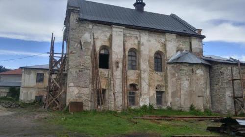 Old church burial in Kamianetz Podilski