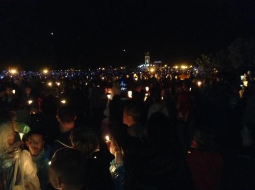 Candle Vigil in Zarvanytsia