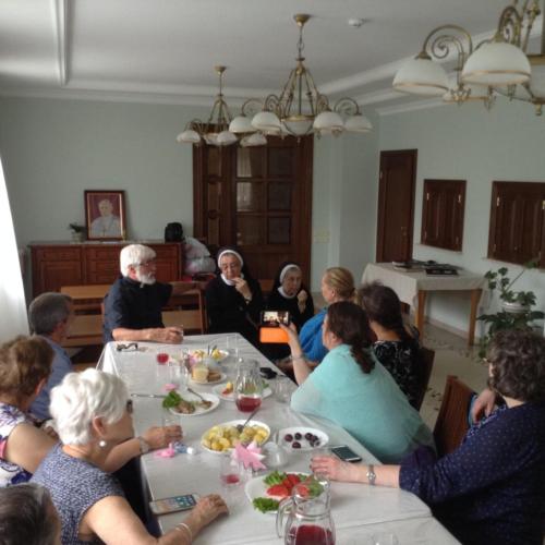 Lunch in Yavoriv with Sr. Theophilia who knew and worked with Bl. Vasyl