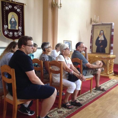 Visiting a shrine of Bl. Vasyl, Olympia and Laurentia